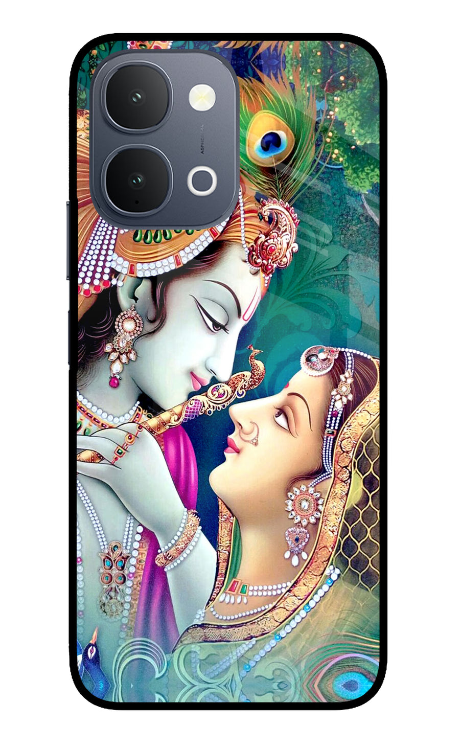 Lord Radha Krishna iQOO Z11x 5G Back Cover, Glass case