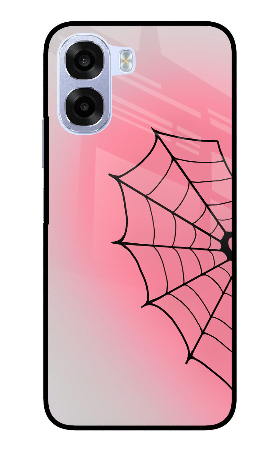 Pink Web OPPO K14x 5G Back Cover, Glass case
