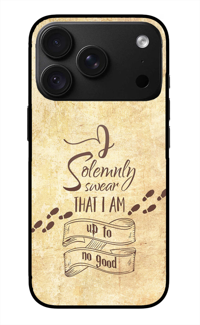 I Solemnly swear that i up to no good iPhone 18 Pro Glass Case