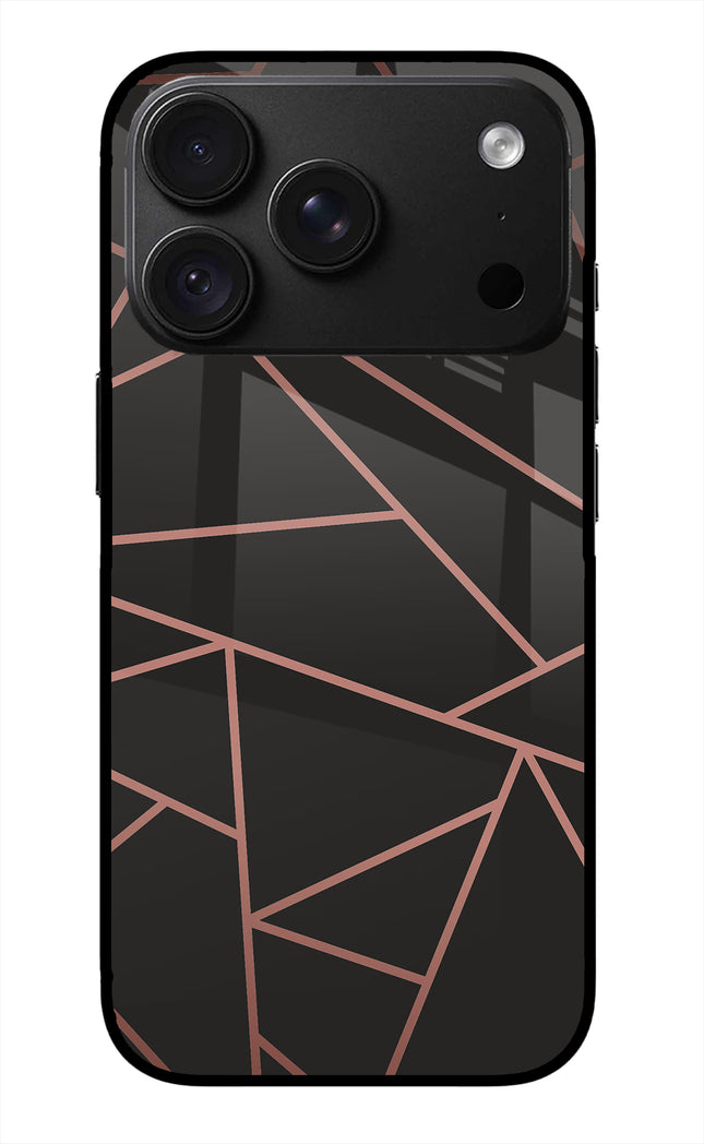 Geometric Pattern iPhone 18 Pro Glass Case