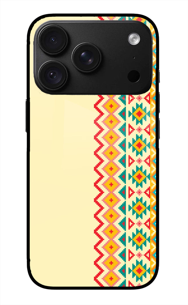 Ethnic Seamless iPhone 18 Pro Glass Case