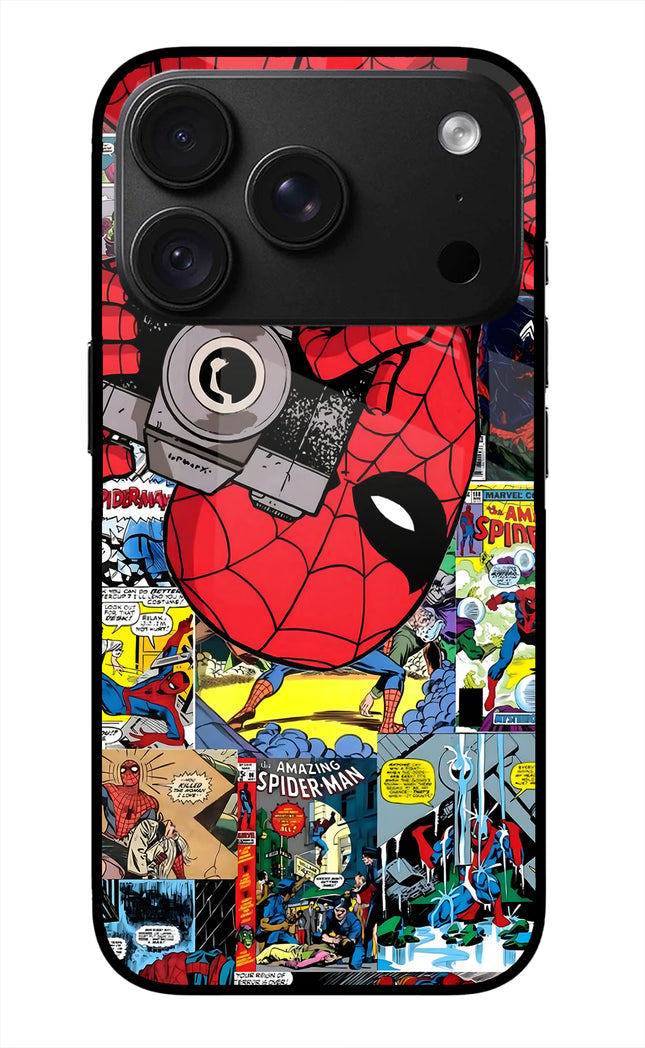 Spider Man iPhone 18 Pro Glass Case