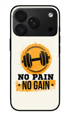 No Pain No Gain iPhone 18 Pro Glass Case