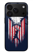 Captain America Marvel Art iPhone 18 Pro Glass Case