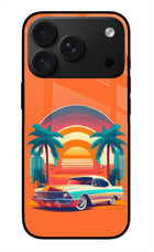 Palm Drive 80s iPhone 18 Pro Glass Case