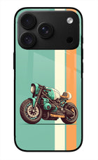 Striped Moto Drift iPhone 18 Pro Glass Case