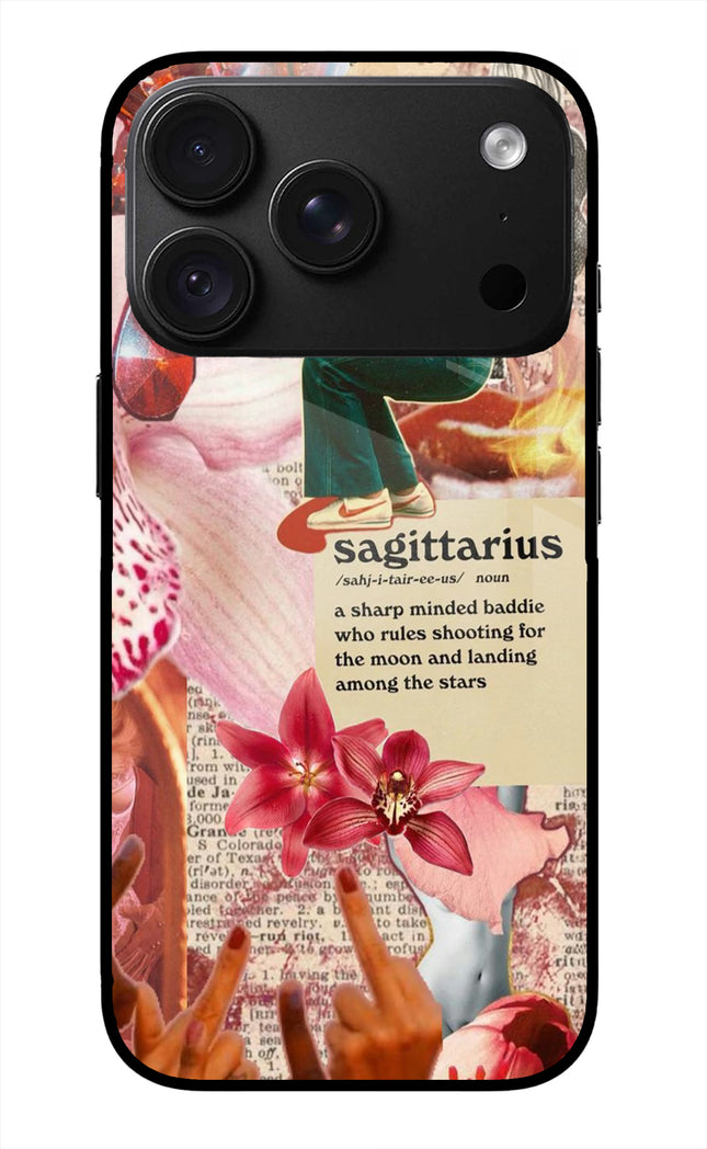 Sagittarius Zodiac iPhone 18 Pro Glass Case