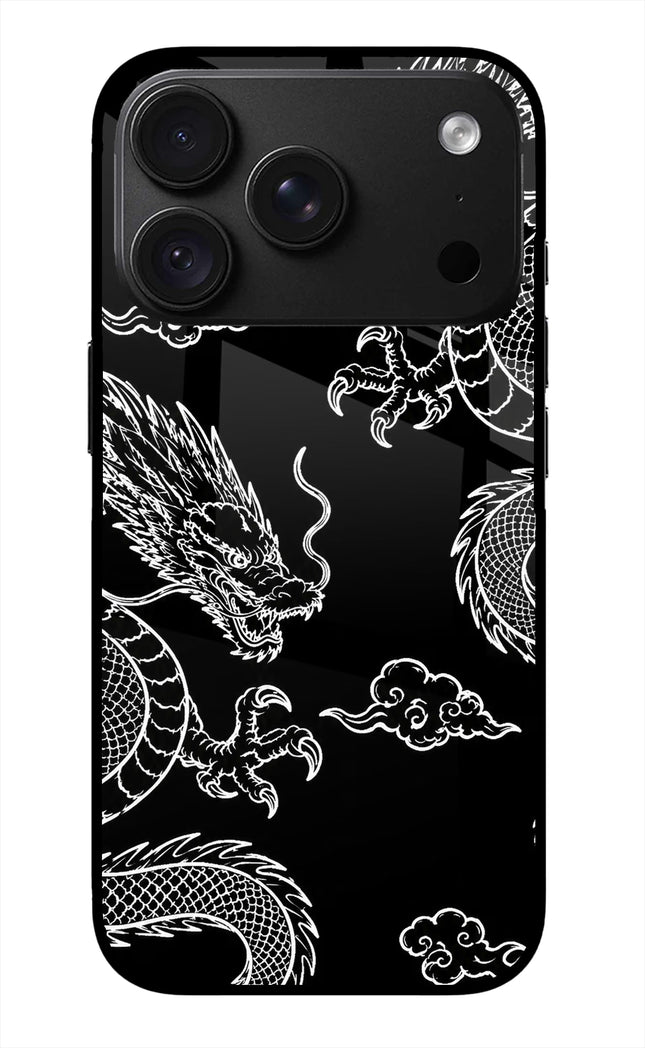 Twin Dragons iPhone 18 Pro Glass Case