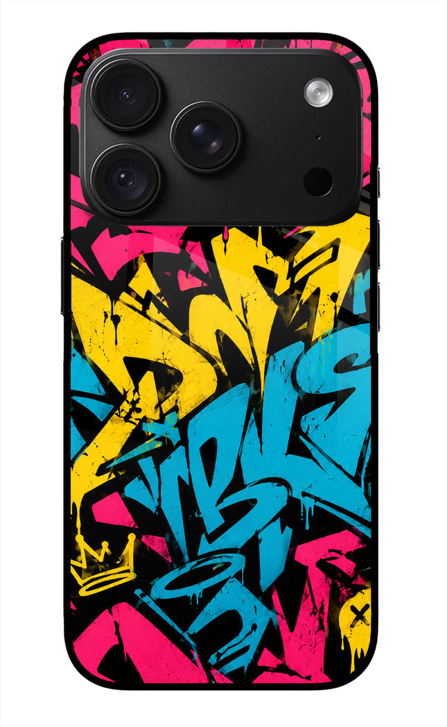 Graffiti Vibe iPhone 18 Pro Glass Case