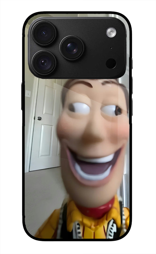 Side Eye Woody iPhone 18 Pro Glass Case