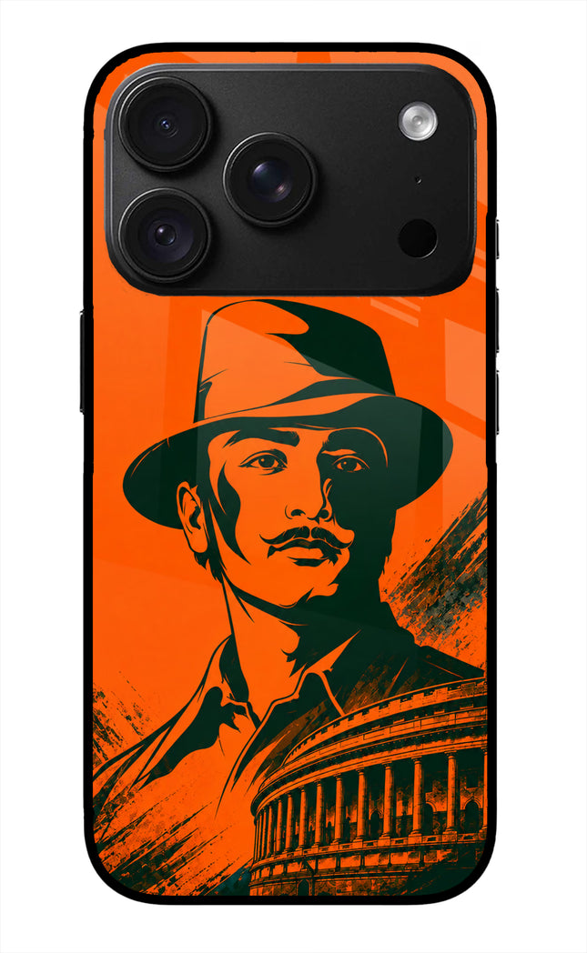 Bhagat Singh Legacy iPhone 18 Pro Glass Case