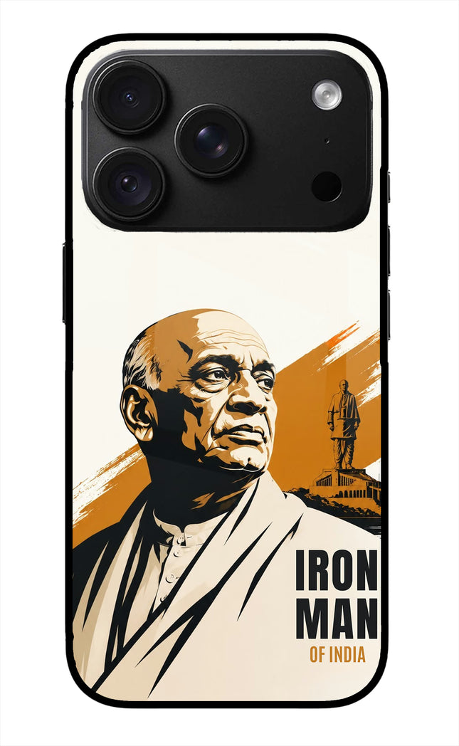 Sardar Patel Iron Will iPhone 18 Pro Glass Case