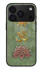 Om & Lotus iPhone 18 Pro Glass Case