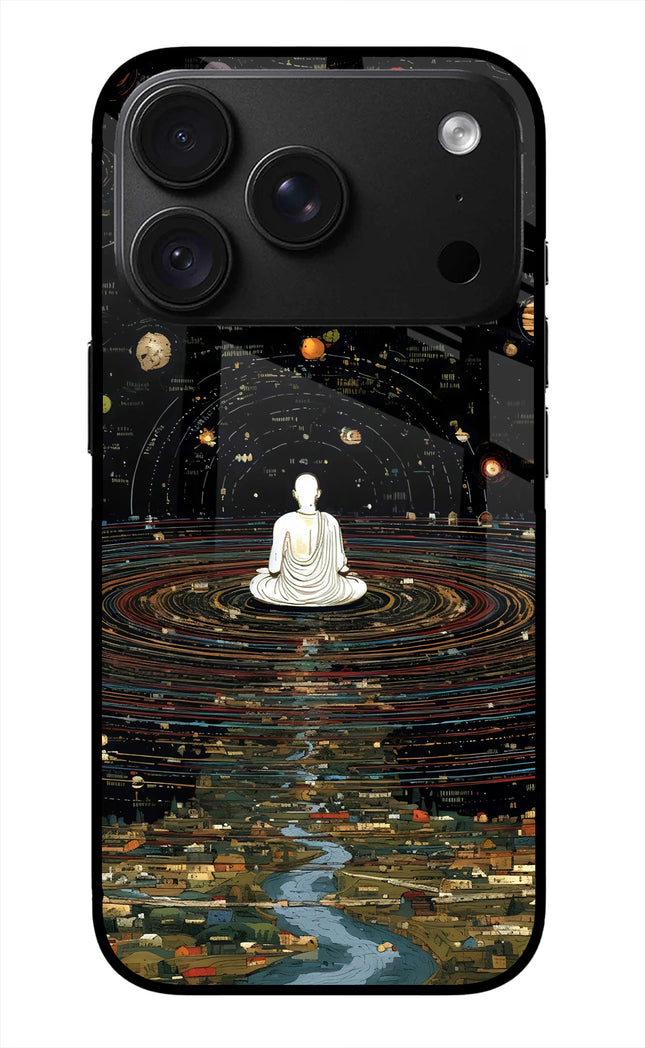 Space Monk iPhone 18 Pro Glass Case