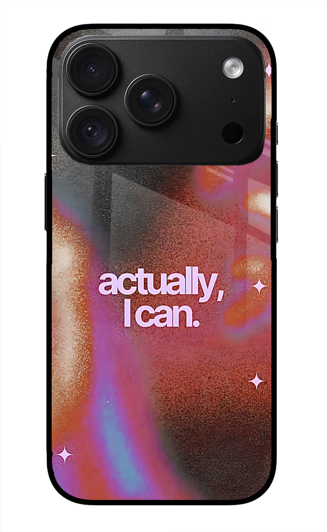 Pink Aura iPhone 18 Pro Glass Case