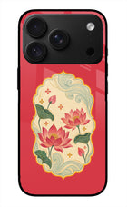 Pink Lotus iPhone 18 Pro Glass Case