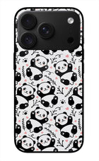 Cute Panda iPhone 18 Pro Max Glass Case