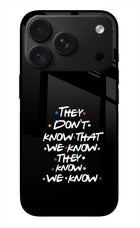 FRIENDS Dialogue iPhone 18 Pro Max Glass Case