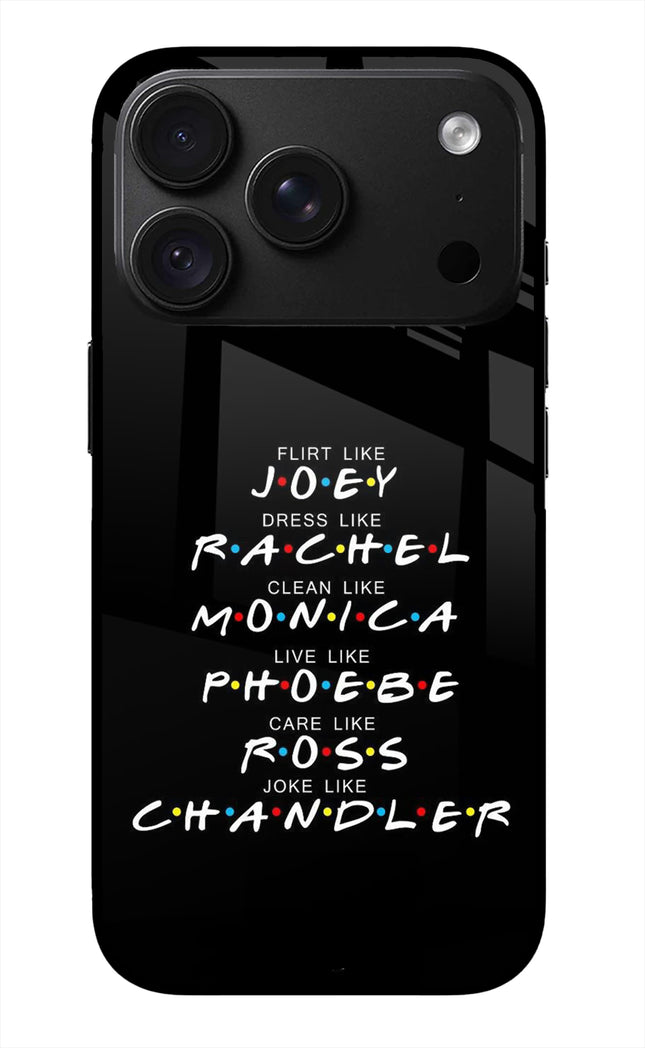 FRIENDS Character iPhone 18 Pro Max Glass Case