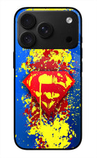 Superman logo iPhone 18 Pro Max Glass Case Back Cover by Casekaro
