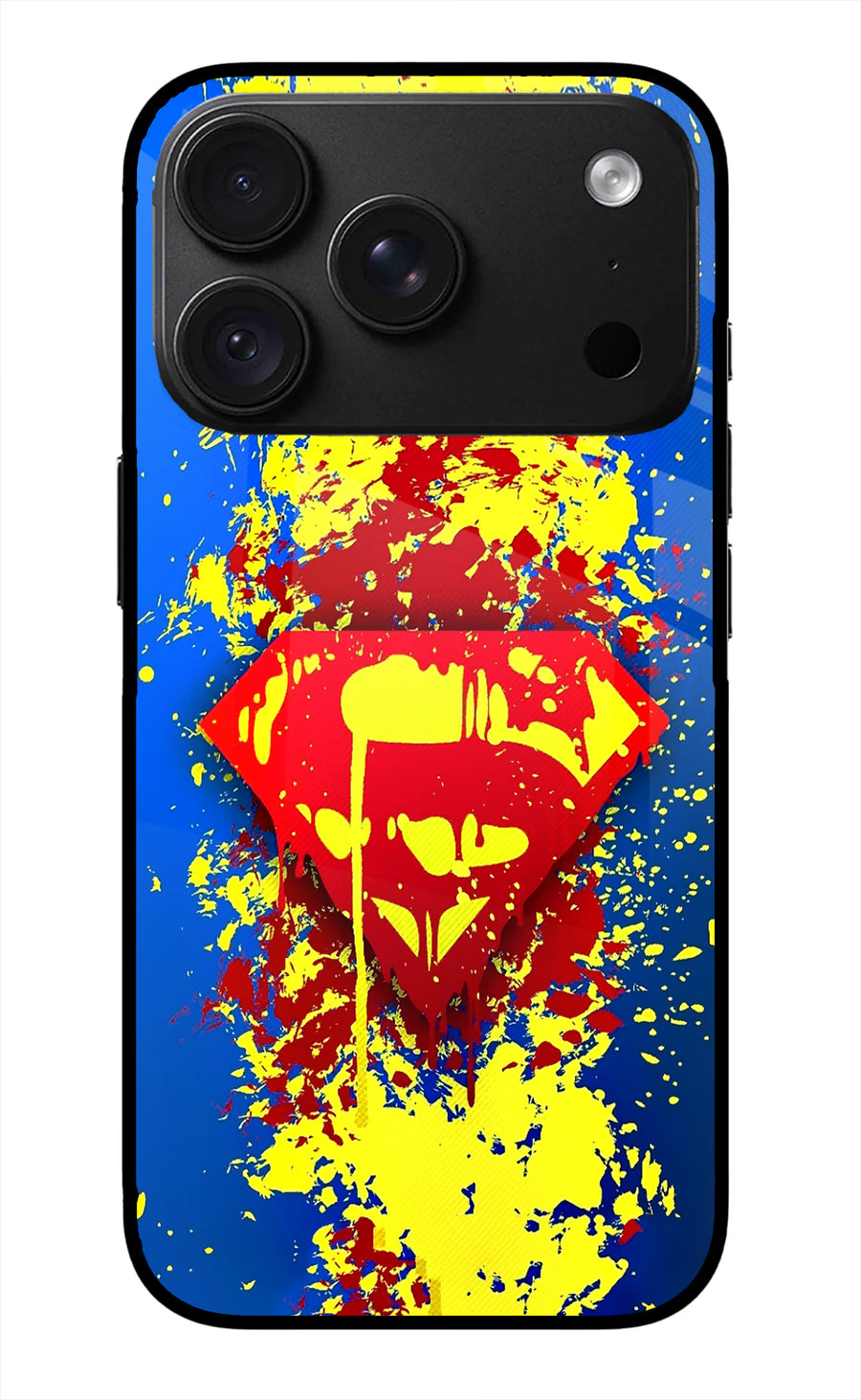 Superman logo iPhone 18 Pro Max Back Cover, Glass case