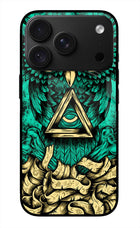 Green Owl iPhone 18 Pro Max Glass Case