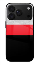 Tri Color Pattern iPhone 18 Pro Max Glass Case