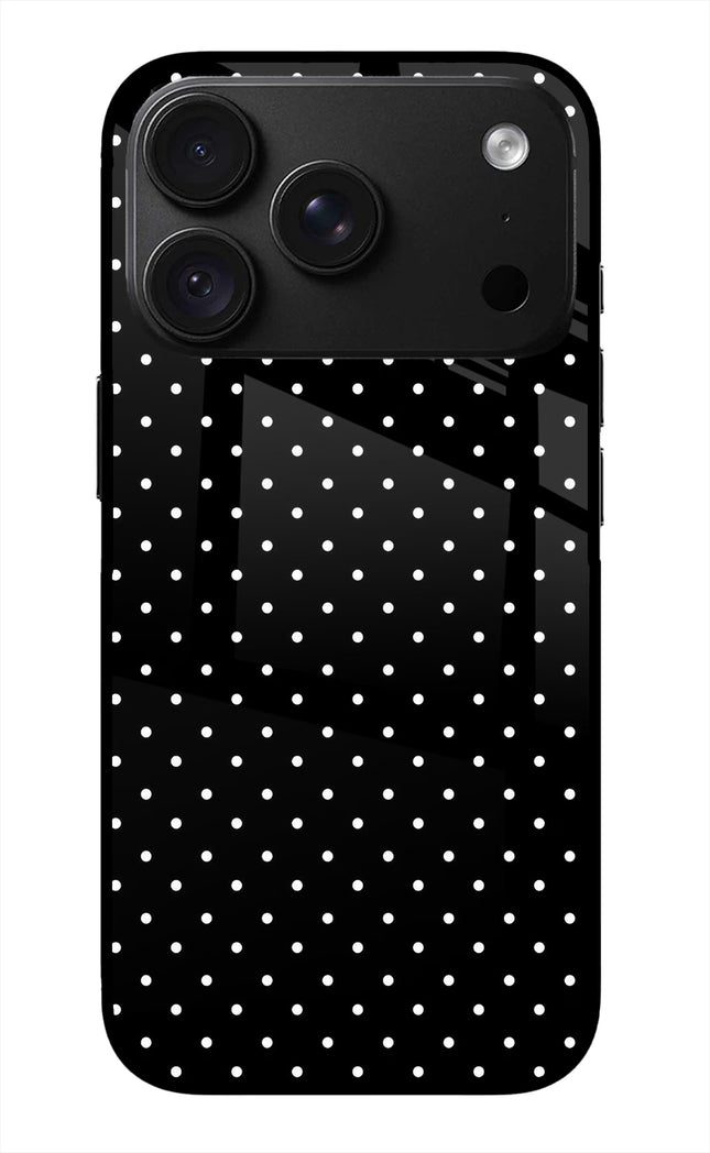 White Dots iPhone 18 Pro Max Glass Case