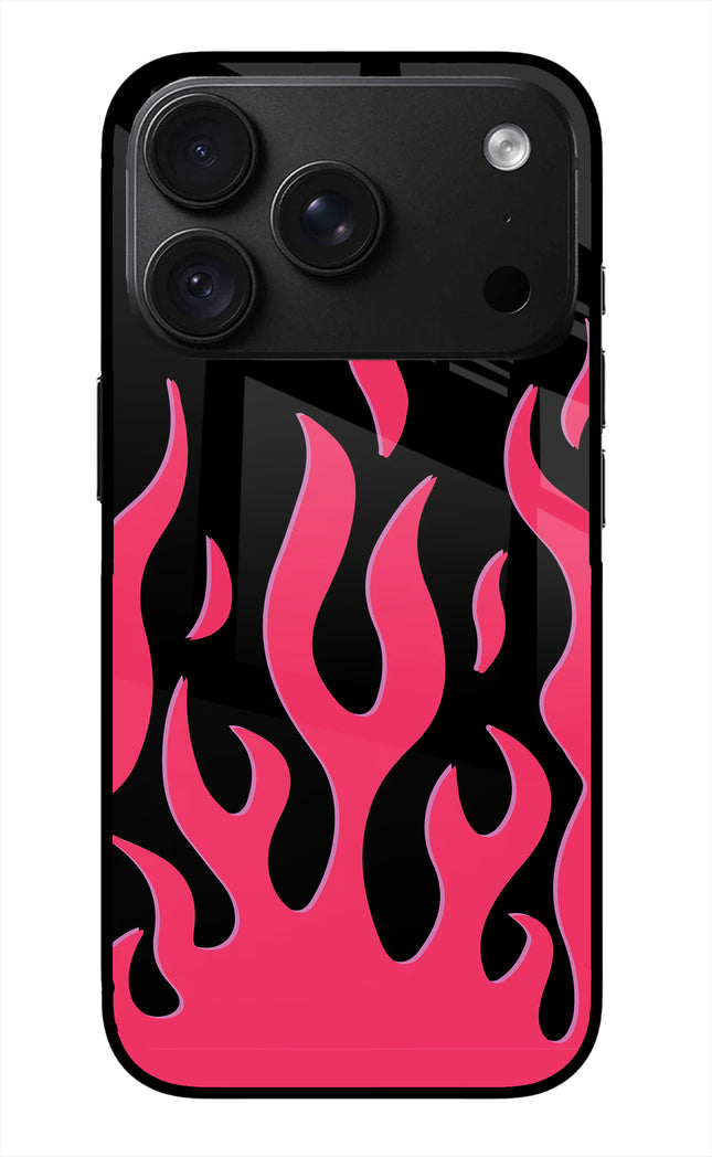 Fire Flames iPhone 18 Pro Max Glass Case