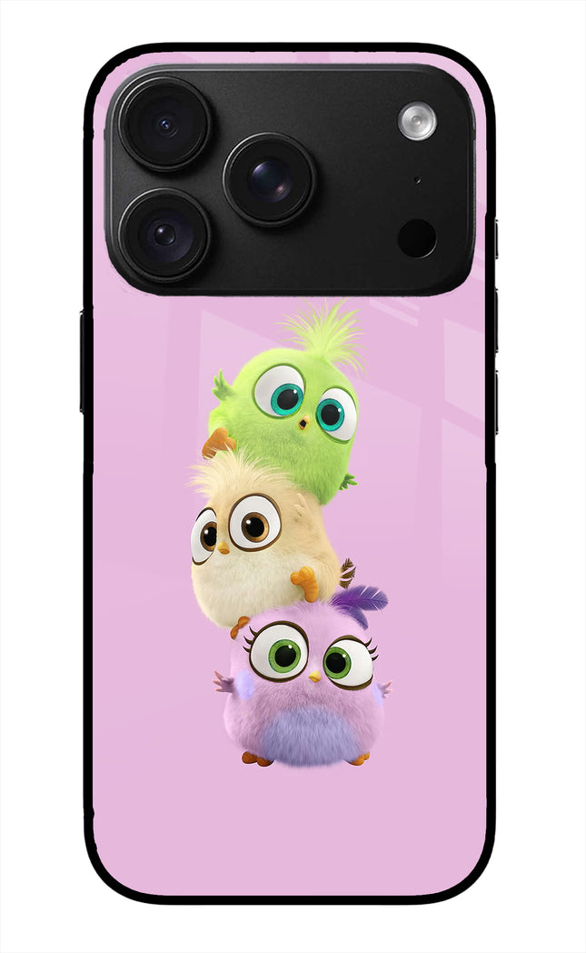 Cute Little Birds iPhone 18 Pro Max Glass Case