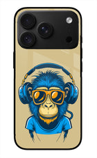 Monkey Headphone iPhone 18 Pro Max Glass Case