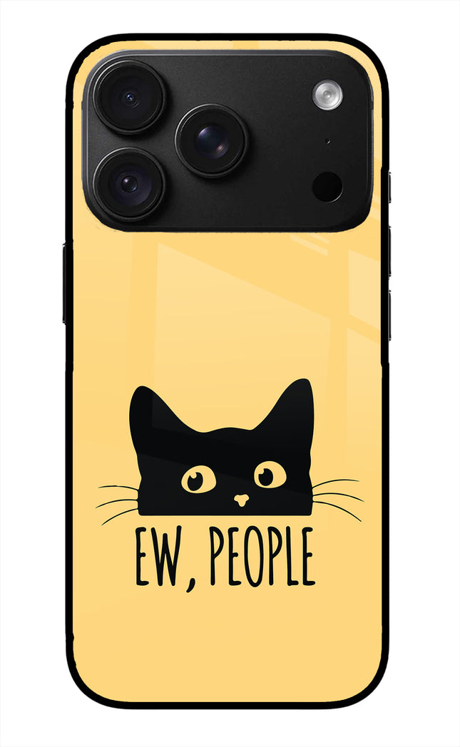 Ew People Catitude iPhone 18 Pro Max Glass Case