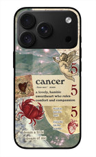 Cancer Zodiac iPhone 18 Pro Max Glass Case