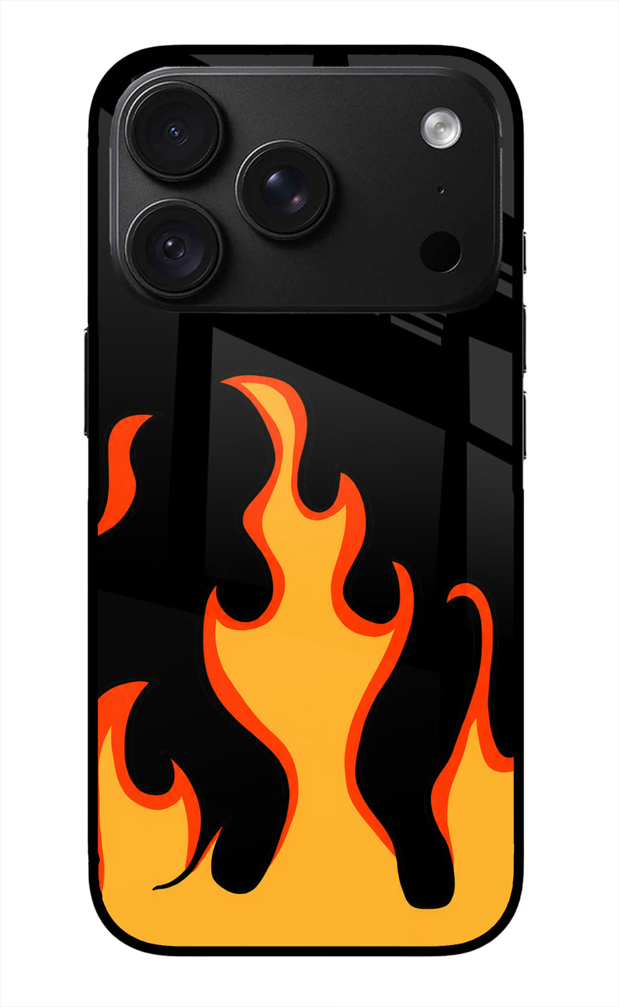 Fired Up – Black iPhone 18 Pro Max Back Cover, Glass case