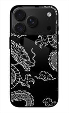Twin Dragons iPhone 18 Pro Max Glass Case