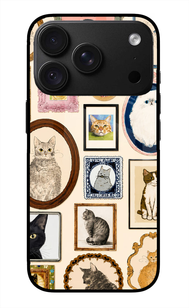 Mirror Cats iPhone 18 Pro Max Glass Case