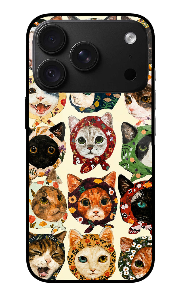 Cool Cat iPhone 18 Pro Max Glass Case