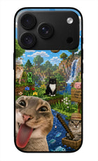 Minecraft Cat Chaos iPhone 18 Pro Max Glass Case