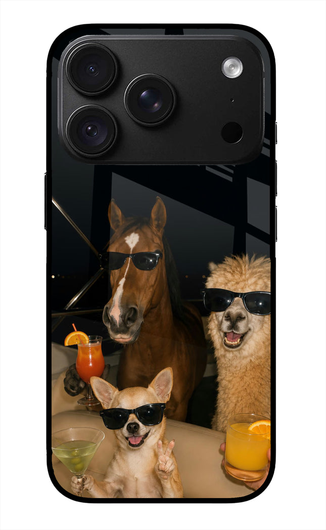Party Squad iPhone 18 Pro Max Glass Case