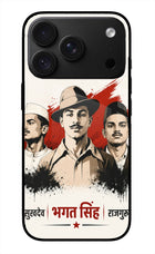 Bhagat Singh Trio iPhone 18 Pro Max Glass Case
