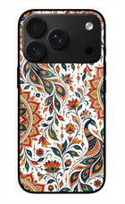 White Mayura iPhone 18 Pro Max Glass Case