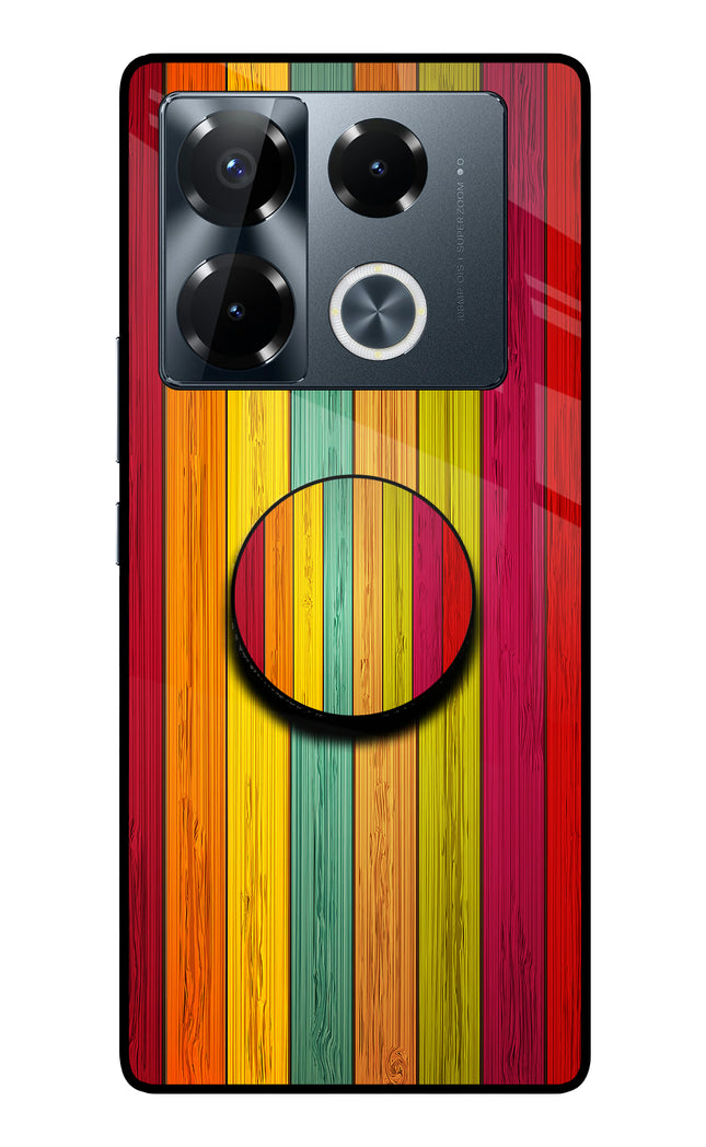 Multicolor Wooden Infinix Note 40 Pro 5G Pop Case by Casekaro