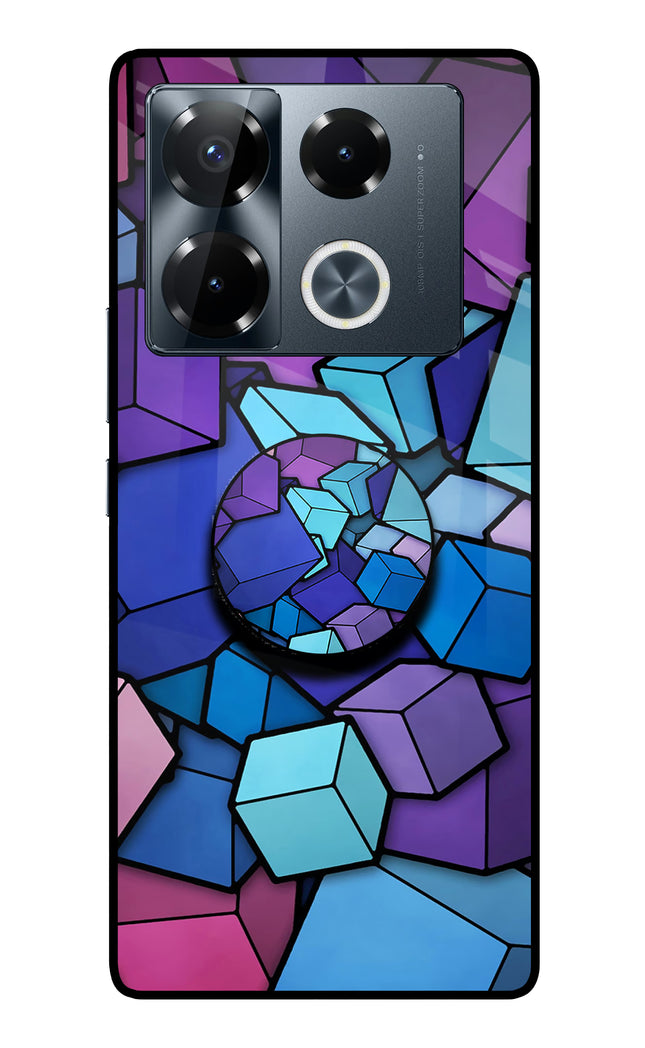 Cubic Abstract Infinix Note 40 Pro 5G Pop Case by Casekaro