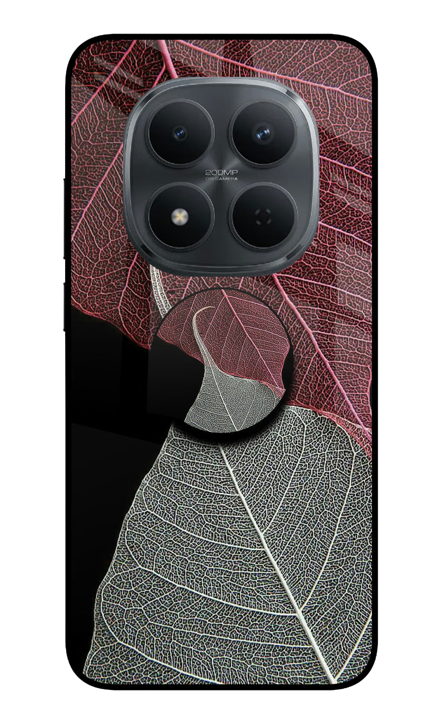 Leaf Pattern Redmi Note 15 Pro 5G Pop Case, Glass case
