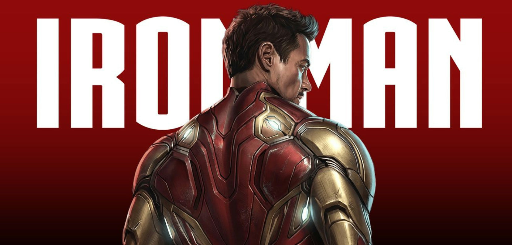 Iron Man mousepad design - 23x11 inch large gaming desk mat by Casekaro