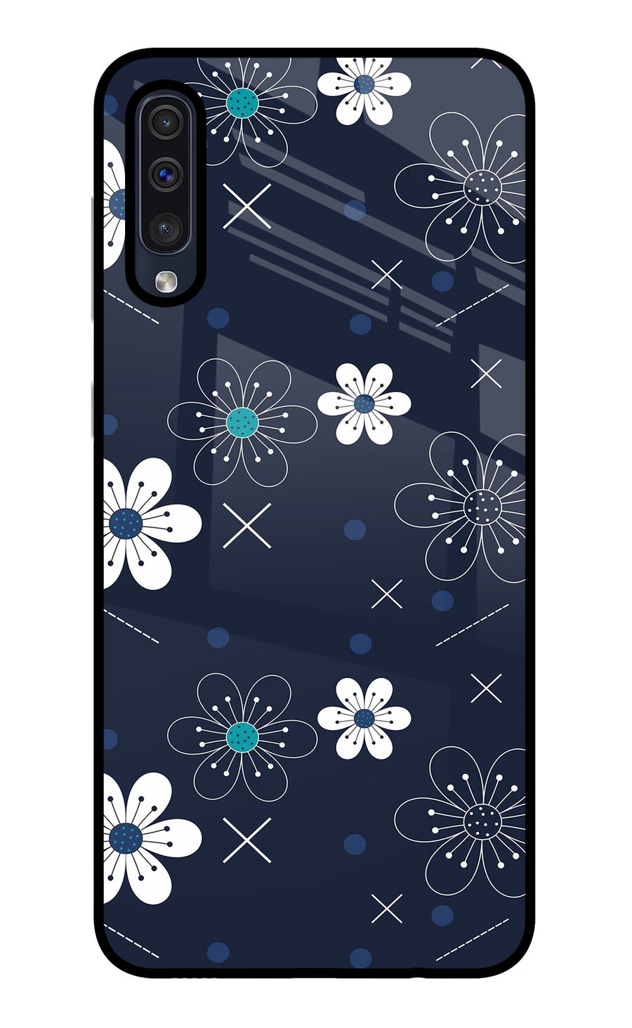 Flowers Samsung A50/A50s/A30s Back Cover, Metal case