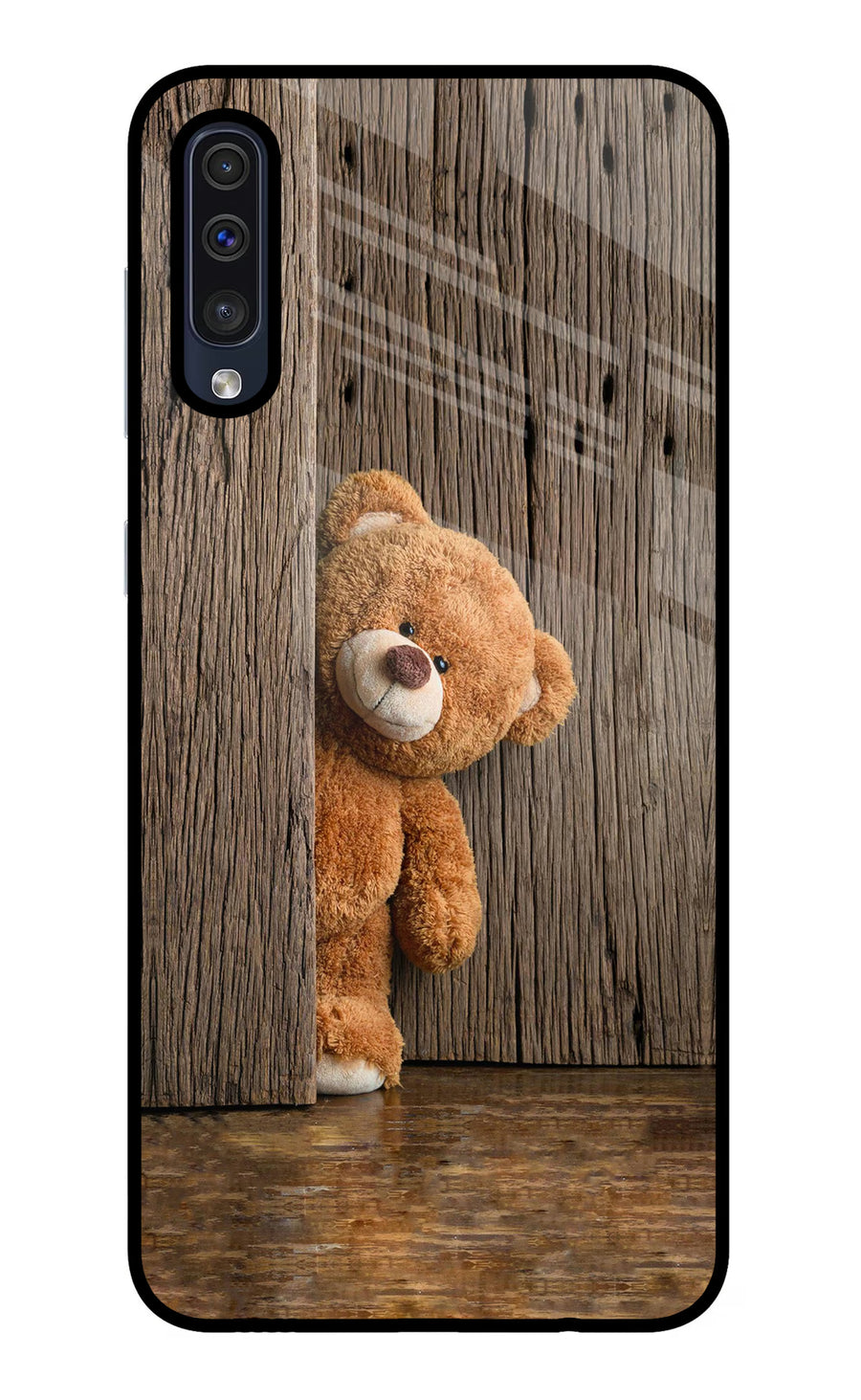 Teddy Wooden Samsung A50/A50s/A30s Back Cover, Metal case