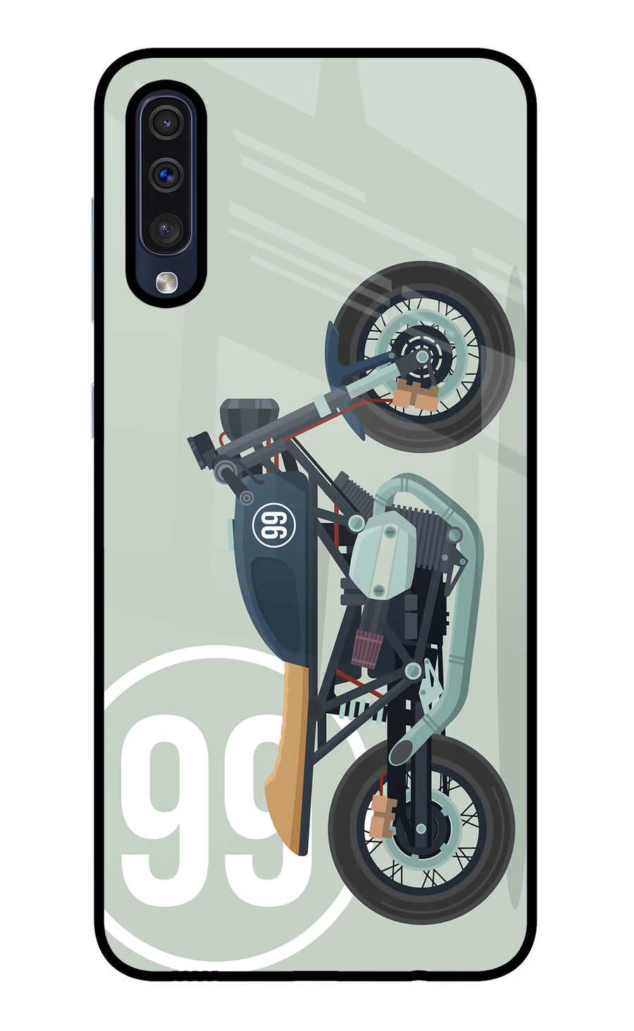 Classic Cafe Racer 99 Samsung A50/A50s/A30s Back Cover, Metal case