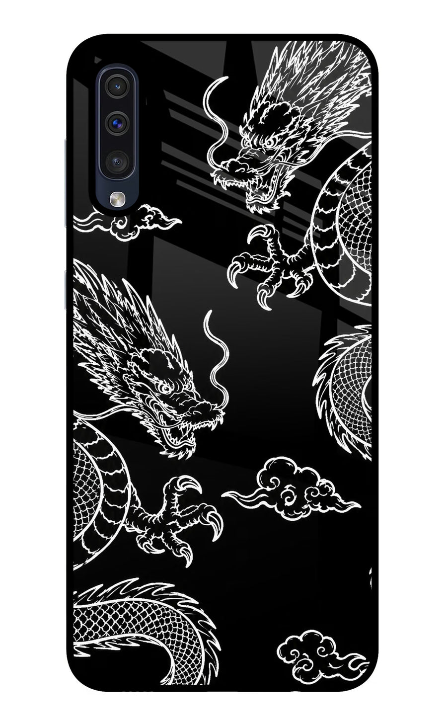Twin Dragons Samsung A50/A50s/A30s Back Cover, Metal case