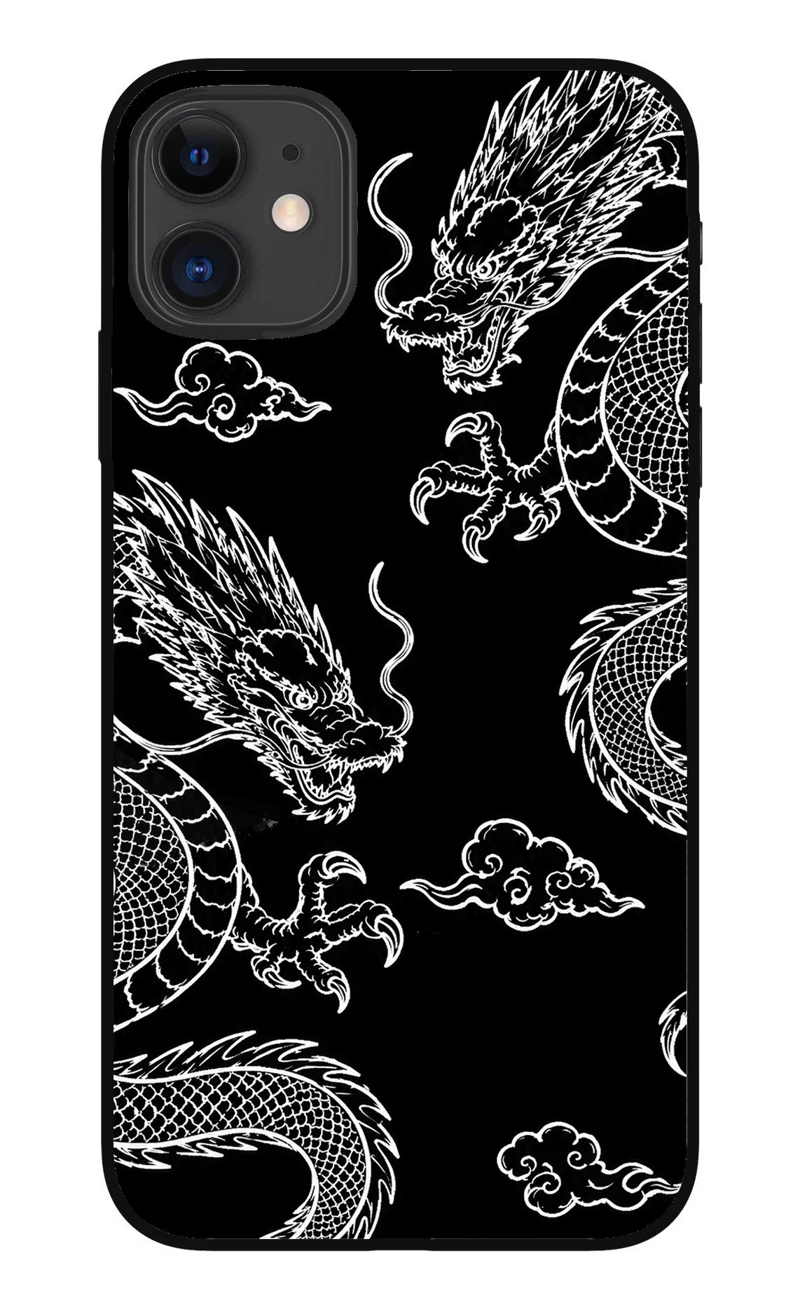 Twin Dragons iPhone 11 Metal Case Back Cover by Casekaro